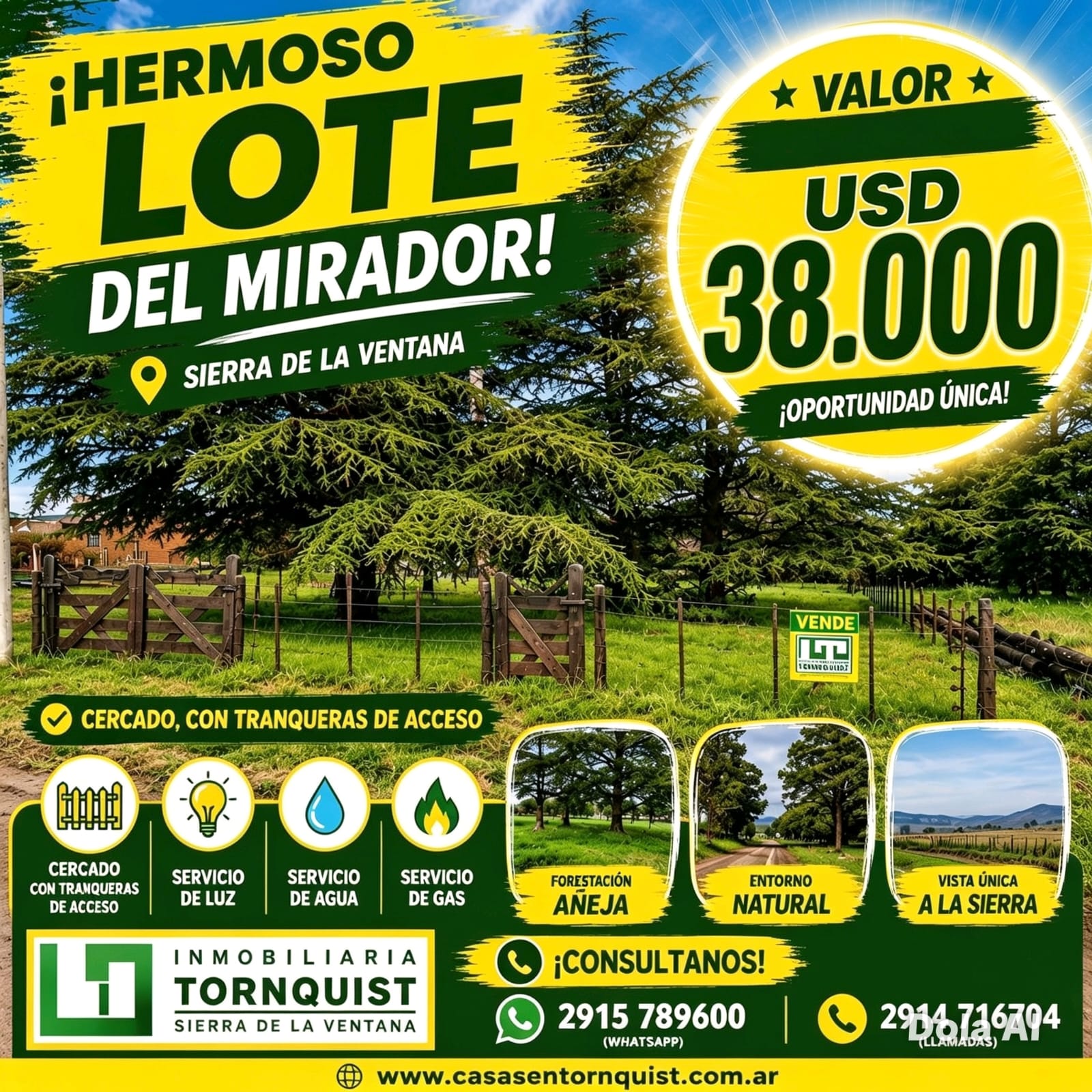 HERMOSO LOTE SIERRA DE LA VENTANA